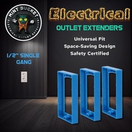 6PCS Outlet Box Extender Single Gang Electrical Power Outlet Extender Receptacle Electrical Boxes Ou