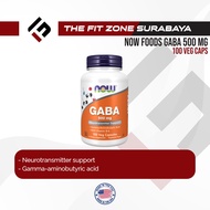 Now Foods GABA 500mg+Vitamin B6 100 Vegan Caps ORIGINAL USA
