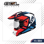 DOT Helmet Motor Cross Dual Sport SS-1 WILD (FREE CAP for member) - SOL HELMET Exclusive Distributor