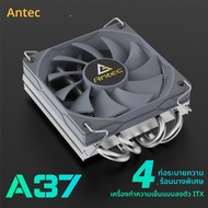 Antec A37 37 มม.ITX Low Profile CPU Cooler 92 มม.พัดลมPWM 130W-TDPสําหรับIntel/AMD 12.8 วัตต์/เมตร.K