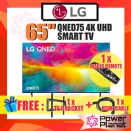 [FREE TV BRACKET & HDMI CABLE] LG 65" / 55" 4K UHD Smart QNED TV 65QNED75SRA / 55QNED75SRA QNED75 | 
