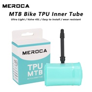 MEROCA Ultralight TPU Inner Tube for MTB Bicycle 26 27.5 29 Inch 1.95 2.6 Width Tire Tube