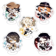 Hot Anime Bungo Stray Dogs Acrylic Figure Stand Model Toy Dazai Chuuya Action Figures Decoration Fans Collectible Diy Gifts