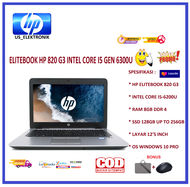 PROMO MURAH LAPTOP HP ELITEBOOK 820 G3 CORE I5 GEN 6 RAM 8GB SSD 256GB WINDOWS 10 12 INCH BERGARANSI