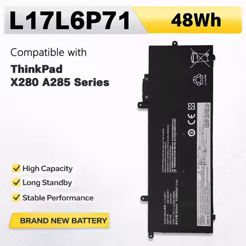 PowerHub L17L6P71 11.4V 48Wh Battery For Lenovo ThinkPad X280 A285 Replace 01AV470 L17M6P71