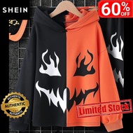 (Brand New) SHEIN Boys Two Tone Halloween Print Hoodie (Size: 10Y, 11-12Y and 13-14Y)