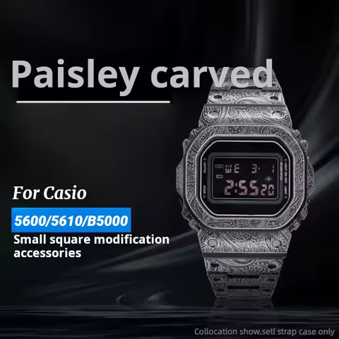 For CASIO DW5600 GMWB5000 G5600E Titanium GWM5610 Stainless Steel Watch Case 5610 5600 5000 Metal Be