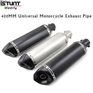 51mm 400mm Universal Stainless Steel Motorcycle Exhaust Escape Muffler Pipe Removable DB Killer for Honda/Kawasaki/Yamah
