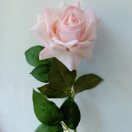 Bunga Mawar Artificial Premium Big Latex Import - Light Pink