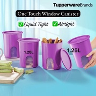 9'2193 One Touch Tupperware/ One Touch Window Canister 2L with FREE condiment ladle/ One Touch Windo