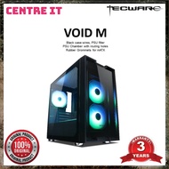 Tecware VOID M Casing (Tempered Glass Panel / Black case wires / 3x Orbis F1 ARGB Fan / Hub + Remote)