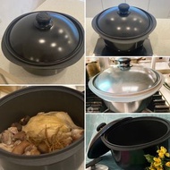 備長炭養生鍋 6公升 遠紅外線航鈦合金大湯鍋 湯炒鍋 萬用鍋 ㄧ體成型
