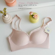 NEW Bra Without Underwire Hana Model Underwear Pink Light Size S A70