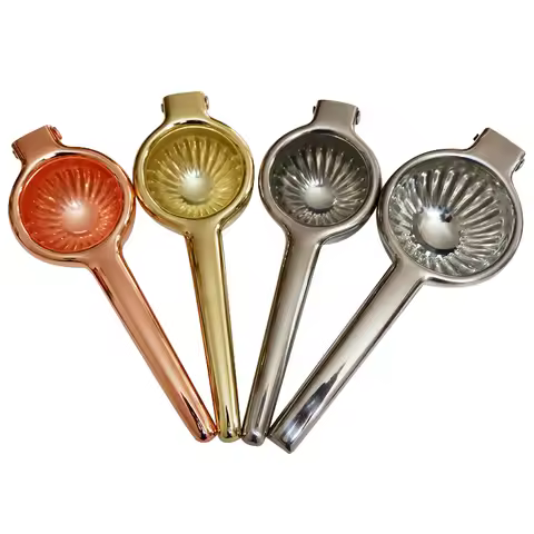 Manual Stainless Steel Lemon Squeezer Citrus Press Juicer Lime squeezer Kitchen Bar Tool - Copper/Go