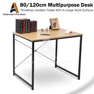 ACKERMAN Modern Simple Study Desk (80x60x70cm /120x60x70cm) Student Writing Table Computer Table