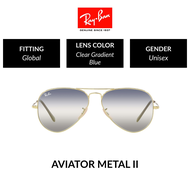 Ray-Ban  AVIATOR METAL II RB3689 001/GF Unisex Global Sunglasses Size 62mm