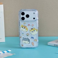 黃阿瑪三喵呆萌日常抗黃防摔MagSafe iPhone手機殼