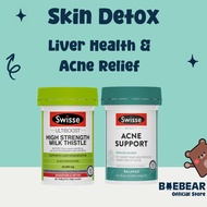 Swisse Skin Detox | Sugar Metabolism+ / Acne Support / Milk Thistle 60 tabs [BB]