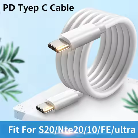 Samsung 1/2/3 M USB Type C PD Cable 25W 45W 65W 3A Fast Charging Data Line For Galaxy Note 10 20 S24