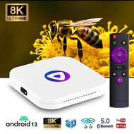 Android tv box system13.0 Dual WIFI With Bluetooth 5.0 Support 4K 8K HD NetflixHuluYoutube 2GB 16GB H96MAX M1 Smart tv box