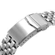 Luxury Solid Buckle Watch Band 316L Stainless Steel Watch Bracelet for Seiko 5 SKX007 SKX013 Replacement Screws Link Bracelets 18mm 20mm 22mm Strap