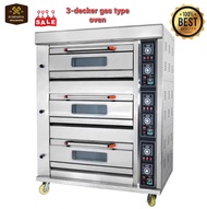 Heavy Duty Commercial Industrial Oven Bakery Oven Bakery Equipment 3 Decks 6 Trays Gas Oven