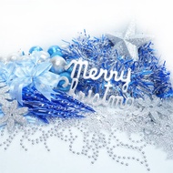 [特價]摩達客 聖誕裝飾配件包組合~藍銀色系 (4~5呎樹適用)(不含聖誕樹)