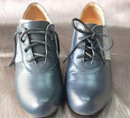 (董79)DK DR.KAO空氣鞋牛皮拼接布面空氣女跟鞋 87-0891-73 36.5深藍色【低跟鞋】~只穿一次~