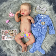 20 นิ้ว LouLou Bebe Reborn ตุ๊กตา 3D ผิวสมจริง Baby Alive เหมือนจริงทารกแรกเกิด Handmade ไวนิลตุ๊กตา