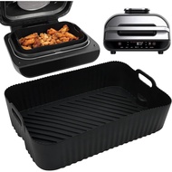 BYKITCHEN Reusable Air Fryer Silicone Liners for Ninja FG551/DG551/IG651 Foodi Smart XL Indoor Grill