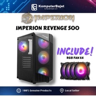 IMPERION REVENGE 500 504 NEO WHITE GAMING ATX MATX CASING ARGB LED FAN PC CASING BUDGET CASING CHEAP
