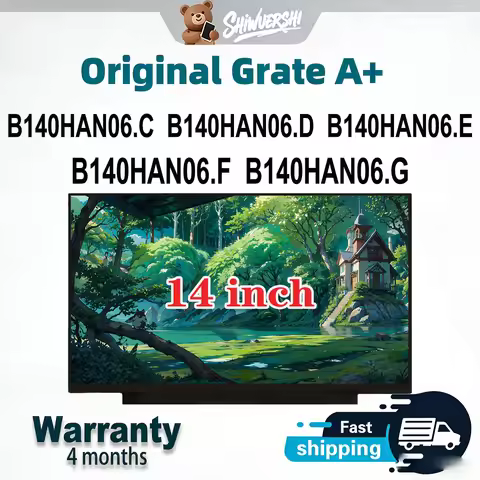Original New A+ 14 inch Slim Laptop Lcd Screen Panel B140HAN06.C B140HAN06.D B140HAN06.E B140HAN06.F