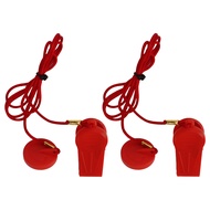 2PCS Treadmill Safety Switch Emergency Stop Key with Circular Insert - Red - Running Machine Accessory - Ensures Safe Workouts