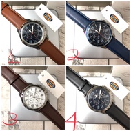 ❊FOSSIL Grant leather chronograph watch♬。 fossil watch for men 。