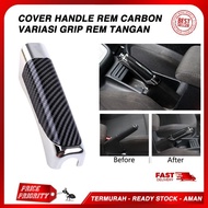 |GLORY| Cover Rem Tangan Mobil Carbon Casing Rem Tangan Hand Brake