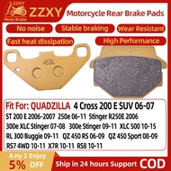 1 Pair Motorcycle Rear Brake Pad For QUADZILLA ST 200 E 06-07 250e 06-11 Stinger R250E 2006 300e XLC