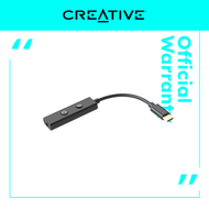 CREATIVE - Sound Blaster PLAY！4 便攜式即插即用高解析度USB DAC，配備用於電話會議SmartComms Kit 軟件，可實現自動靜音以及雙向噪聲消除功能