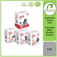 Royal Canin Cat Dry Food Promo Box ( 400g + FREE POUCH + VOUCHER ) - Hair & Skin / Kitten / Mother B