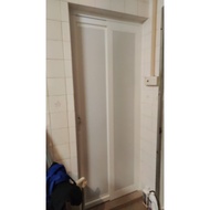 slide and swing toilet door