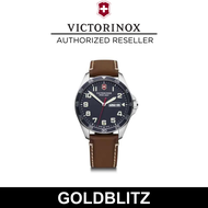 Victorinox Swiss Army Fieldforce 241848 Blue Dial and Brown Leather Strap Watch