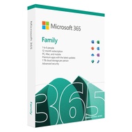 Mega Online Microsoft 365 Family Box 1 Years Office FPP  6 Users ของแท้  ยกกล่อง