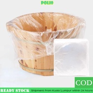 POLI 90PCS Disposable Foot Tub Liners, Plastic Thicken Bath Basin Bags,  Foot  SPA 55*65cm Foot Care