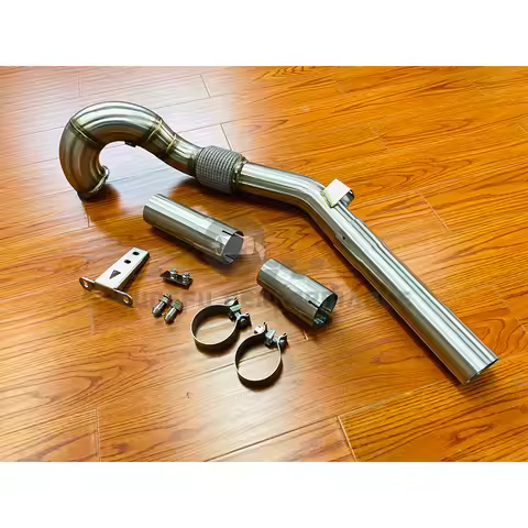 KUNGFU PERFORMANCE SS304 Decat 3.5‘’ Go lf MK7 MK7.5 G TI Race Downpipe A3 TT 1.8T 2.0T