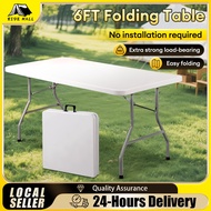 4FT 6FT Foldable Banquet Table Meja Lipat Outdoor Folding Table Meja Makan Event Catering Hall