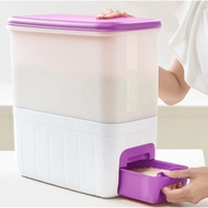 door delivery the nexr day - tupperware rice smart rice dispenser 10kg - purple