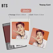 官方週邊商品 防彈少年團 BTS X T-MONEY CARD 方卡 交通卡【JIMIN】(韓國進口版)