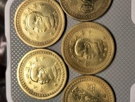 中華民國43年五角銅幣 收藏 蕃薯幣 五角銅幣 硬幣