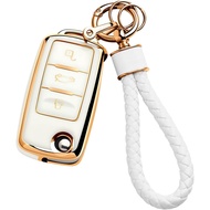 for VW Key Fob Cover,Key Fob Case for Volkswagen VW Jetta Golf Polo MK7 Passat Beetle Smart Remote P