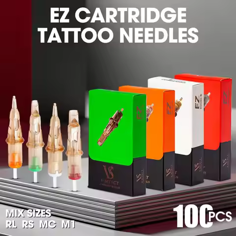 EZ Tattoo Supply Cartridge Tattoo Needles Cartridge Tattoo Machine Pen RL RS M1 RM Mixed Sizes