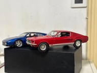 Sold - ($400兩架)Maisto 1:18 Scale 1967  Red Ford Mustang GTA Fastback Diecast Vehicle  MAISTO - FERRARI - 348 TS Blue Met
